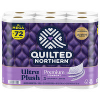 Quilted Northern Bathroom Tissue, Unscented, Mega Roll, 3-Ply