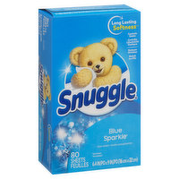 Snuggle Dryer Sheets, Blue Sparkle - 80 Each 