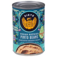 Siete Pinto Beans, Vegan, Refried - 16 Ounce 