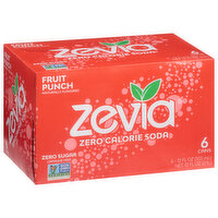 Zevia Soda, Zero Calorie, Fruit Punch
