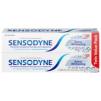 Sensodyne Toothpaste, Extra Whitening, Twin Value Pack