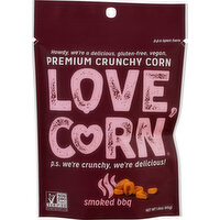 Love Corn Crunchy Corn, Premium, Smoked BBQ - 1.6 Ounce 