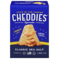 Cheddies Cheesy Crackers, Classic Sea Salt - 4.2 Ounce 