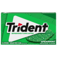 TRIDENT Trident Spearmint Sugar Free Gum, 14 Pieces - 0.94 Ounce 