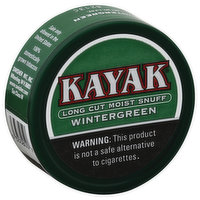 Kayak Snuff, Moist, Long Cut, Wintergreen - 1.2 Ounce 