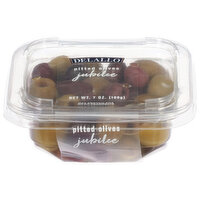 Delallo Pitted Olives Jubilee - 7 Ounce 