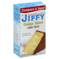 Jiffy Cake Mix, Golden Yellow - 9 Ounce 