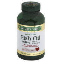 Nature's Bounty Fish Oil, 1000 mg, Coated Softgels - 220 Each 