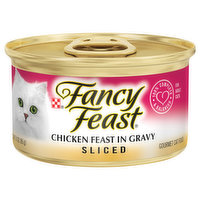 Fancy Feast Cat Food, Gourmet, Chicken Feast in Gravy, Sliced, Adult - 3 Ounce