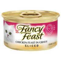 Fancy Feast Cat Food, Gourmet, Chicken Feast in Gravy, Sliced, Adult - 3 Ounce 