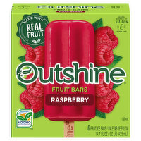 Outshine Fruit Ice Bars, Raspberry - 6 Each 