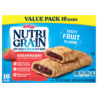 Nutri Grain Breakfast Bars, Soft Baked, Strawberry, Value Pack - 16 Each