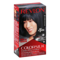 Colorsilk Permanent Hair Color, Natural Blue Black 12 - 1 Each 