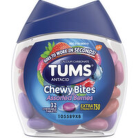 Tums Antacid, Chewy Bites, Extra Strength, 750 mg,  Chewable Tablets, Assorted Berries - 32 Each 