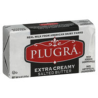 Plugra Butter, Salted, Extra Creamy - 8 Ounce 