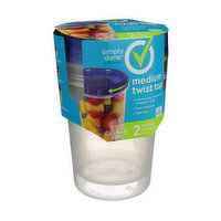 Simply Done Containers & Lids, Medium Square, 32 Ounces