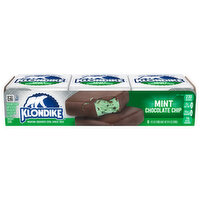 Klondike Dairy Dessert Bar, Chocolate Chip, Mint - 6 Each 