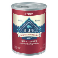 Blue Buffalo Food for Dogs, Natural, Beef Dinner with Garden Vegetables - 12.5 Ounce