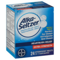 Alka-Seltzer Heartburn Relief, Extra Strength, Effervescent Tablets - 24 Each 