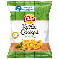 Lay's Potato Chips, Jalapeno Flavored, Kettle Cooked