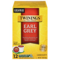 Twinings Black Tea, Earl Grey, K-Cup Pods - 12 Each 