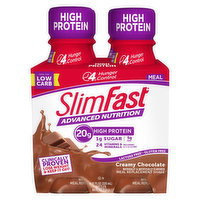 SlimFast Meal Replacement Shake, Creamy Chocolate - 4 Each 