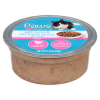 Paws Happy Life Cat Food, With Tuna & Shrimp in Sauce, Cuts - 2.75 Ounce 