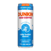 Dunkin' Iced Coffee, Vanilla Cake Taste