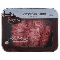 Strauss American Lamb, Mild & Tender, Ground - 1.07 Pound 