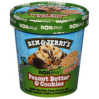 Ben & Jerry's Frozen Dessert, Non Dairy, Peanut Butter & Cookies - 1 Pint 