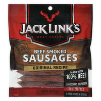 Jack Link's Beef Sausages, Original Recipe, Smoked - 4 Ounce 