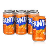 Fanta  Orange Soda Fruit Flavored Soft Drink - 6 Each 