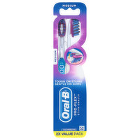 Oral-B Toothbrush, Medium, Value Pack - 2 Each 