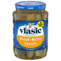 Vlasic Pickles, Bread & Butter Spears - 24 Fluid ounce 