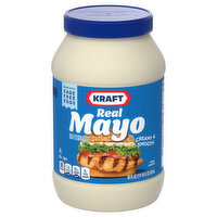 Kraft Mayonnaise, Creamy & Smooth, Real - 30 Fluid ounce 