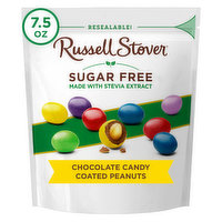 Russell Stover Sugar Free Chocolate Candy Coated Peanuts, 7.5 oz. bag - 7.5 Ounce