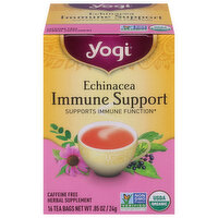 Yogi Herbal Supplement, Echinacea, Immune Support, Caffeine Free, tea Bags - 16 Each 