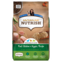 Rachael Ray Nutrish Food for Dogs, Natural, Real Chicken & Veggies Recipe, Adult - 28 Pound 