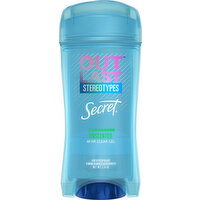 Secret Antiperspirant, Unscented, Stereotypes, Clear Gel