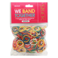 Firstline Rubber Band, Assorted, 500 Pack - 500 Each 