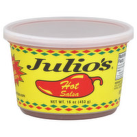 Julios Salsa, Hot - 16 Ounce 