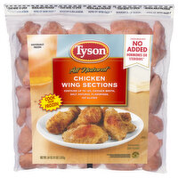 Tyson Chicken Wing Sections, All Natural - 64 Ounce 