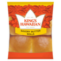 King's Hawaiian Rolls, Savory Butter - 4 Each 