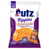 Utz Potato Chips, Cheese Balls, Ripples, Family Size - 7.75 Ounce 