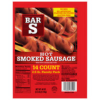 Bar S Hot Smoked Sausage - 40 Ounce 