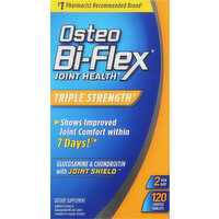 Osteo Bi-Flex Glucosamine & Chondroitin, Triple Strength, Joint Shield, 2 Per Day, Coated Tablets