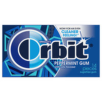 Orbit Gum, Sugar Free, Peppermint - 14 Each 