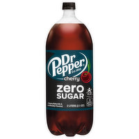 Dr Pepper Soda, Zero Sugar, Cherry - 2 Litre 
