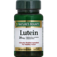 Nature's Bounty Lutein, 20 mg, Rapid Release Softgels