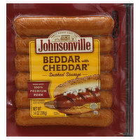 Johnsonville Sausage, Smoked, Beddar with Cheddar - 14 Ounce
